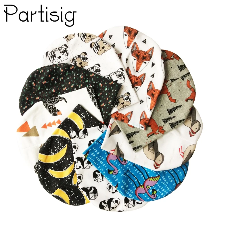 Partisig Brand Baby Caps Cotton Baby Hat Autumn Winter Children\'s Hat Animal Printing Baby Boy Caps Beanie Baby Girl Hats