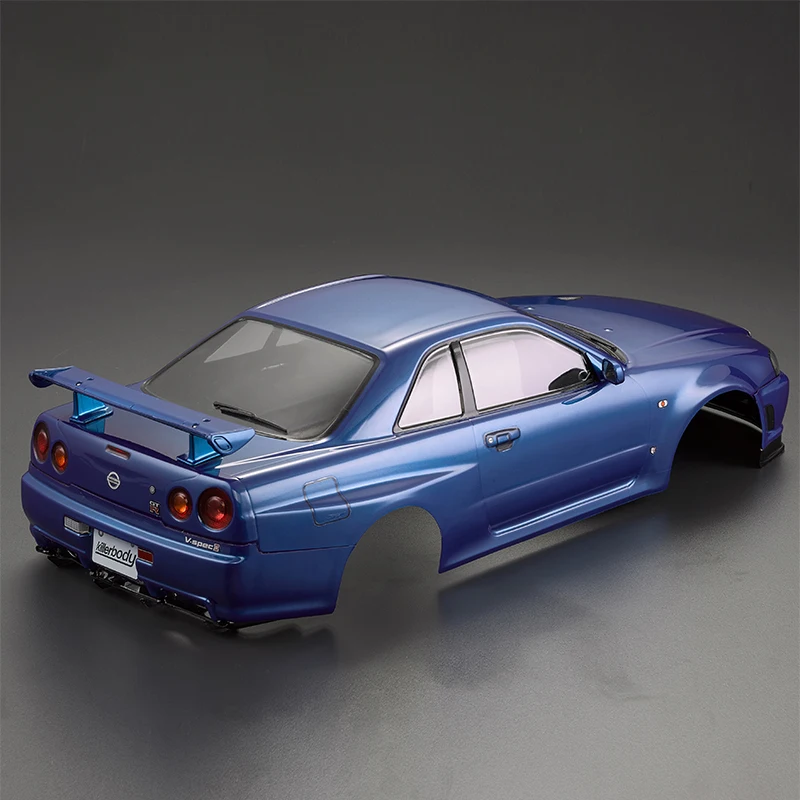 Killerbody 1/10 Nissan Electric Touring RC Car Finished Case Frame PC Body 48716 (BNR34) With 257mm Wheelbase