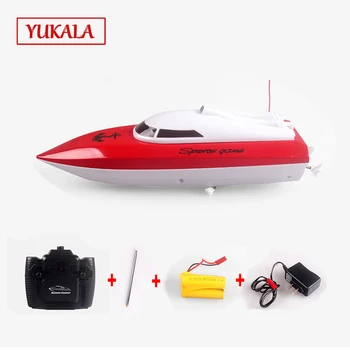 RC Mini Boat Ship Remote Control 802 Boat RC 2CH Boat/Ship 20km/h 24*6*8cm Rechargeable Model Toys for Boys Children Girls