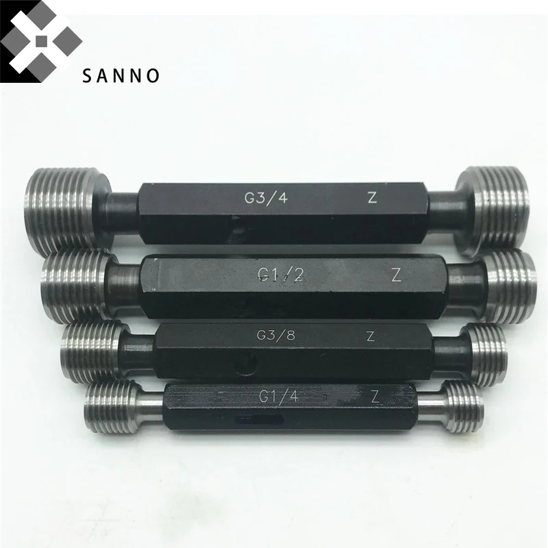 G1/8, g1/4, g3/8, g1/2, g5/8, g3/4, g7/8, g1 '', medidor fixo g1 3/4 go-no go, calibre de alta precisão, tomada de rosca