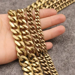 Solid Brass DIY Key connector Men Belt Pants KeychainTrousers Jeans Wallet Chain Metal Bag Chain Leather Crafts Accessories