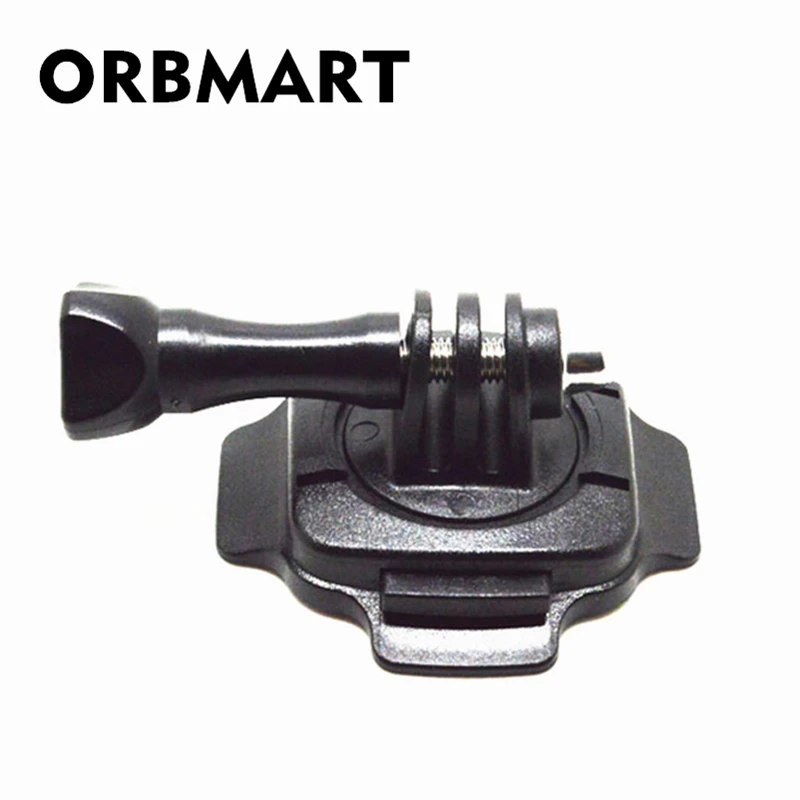 

ORBMART 360 Degrees Rotation Mount for Helmet with Lock & Sticker for GoPro Hero 8 7 4/3+/3/2/HD Sports Action Camera