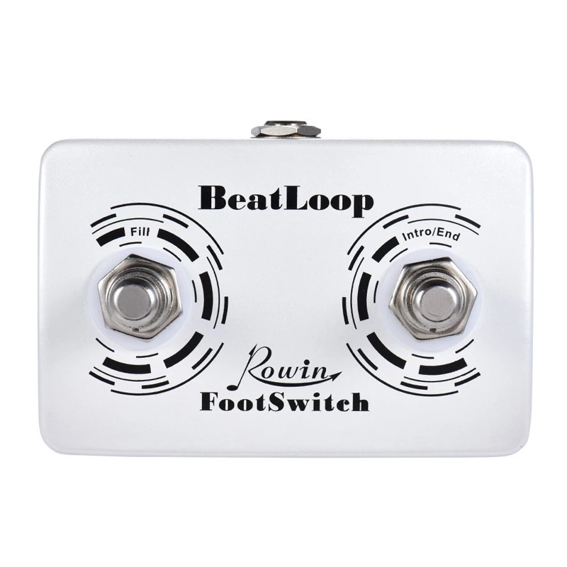 Rowin Dual Footswitch Foot Pedal Drum Beat For Drum Machine Drum Beat Loop Effect External Drum Beat Looper Pedal