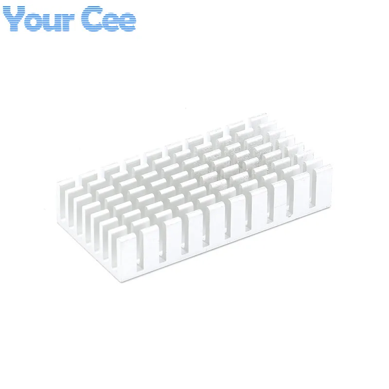 10pcs/1pc 50*25*10mm Heatsink Radiator Cooler Cooling Fin Aluminum Heat Sink LED Power IC Transistor Module Silver 50X25X10mm