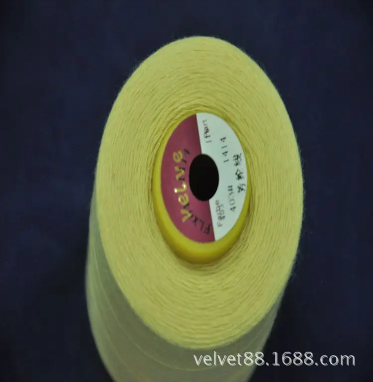 Aramid fiber line high temperature wire fire retardant line yellow Kevlar aramid fiber high temperature wire