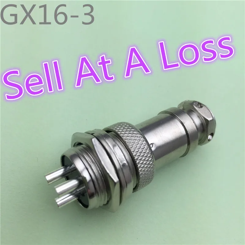 

1set/lot GX16 3 Pin Male & Female L71 Diameter 16mm Wire Panel Connector Circular Connector Aviation Socket Plug Sell At A Loss