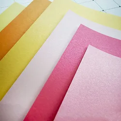 A4 6 color Pearlescent Effect Craft Paper Cardstock Party Gift Card Decor DIY Scrapbooking Paper Pack