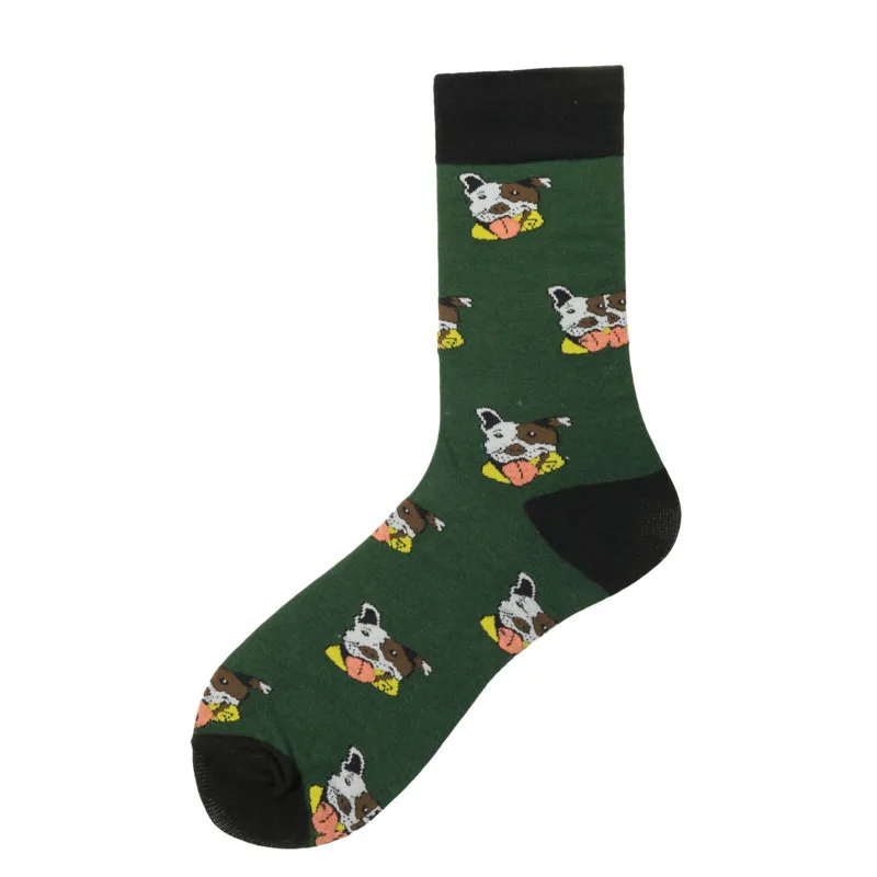 Funny Kawaii Dog Printing Socks Men New Autumn Pet Shiba Inu Beagle Socks Novelty Hosiery Sokken Cotton Happy Socks