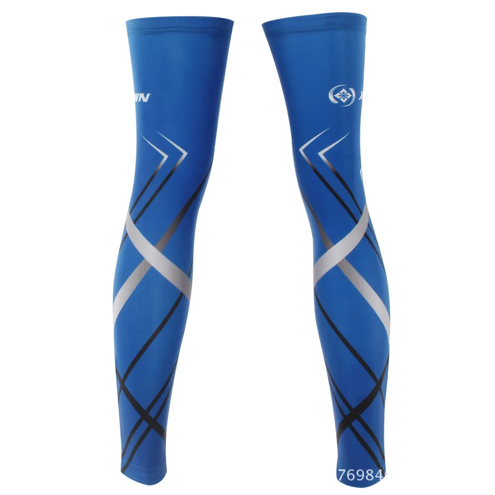 Blue Anti-Slip XINTOWN Men Bike Bicycle Cycling Leg Warmers Running Sleeve Sun UV Protection Guard Knee S-3XL CC4236