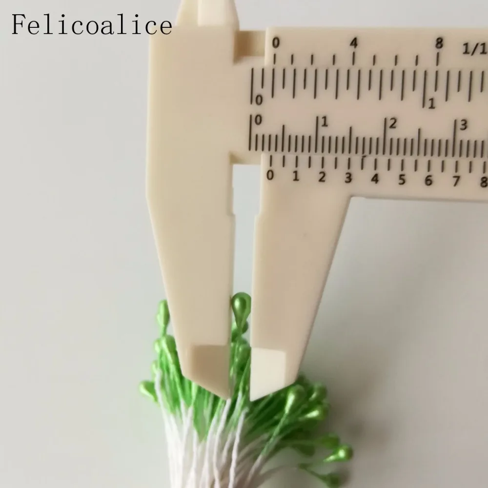 3mm 500pcs Pearl Flower Stamen Pistil Cake Decoration For DIY Double Heads Floral Stamen For DIY Wedding Decoration