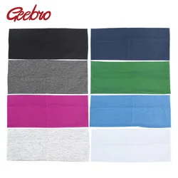 Geebro 1PCS Women's Wide Headband Autumn Cotton Flat Hair Band For Girls Femlae Elastic Stretch Head Bandage Hair Accessories