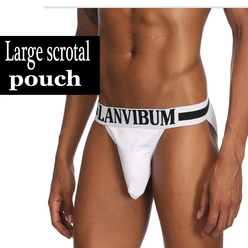 Large scrotal pouch high hip briefs Pure cotton men\'s underwear men\'s underwear wholesale ropa interior hombre