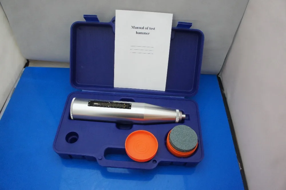 

Resiliometer Concrete Rebound Tester Schmidt Swiss Hammer HT-225 , English Panels ranges: 10-60MPa