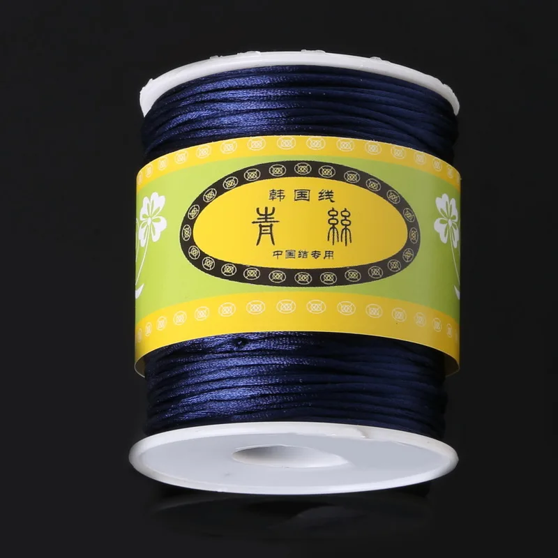 70 meters/lot 1.5mm diameter Nylon Cord Jewelry Satin Cord Assorted Colors Beading Cord for Handcraft Making