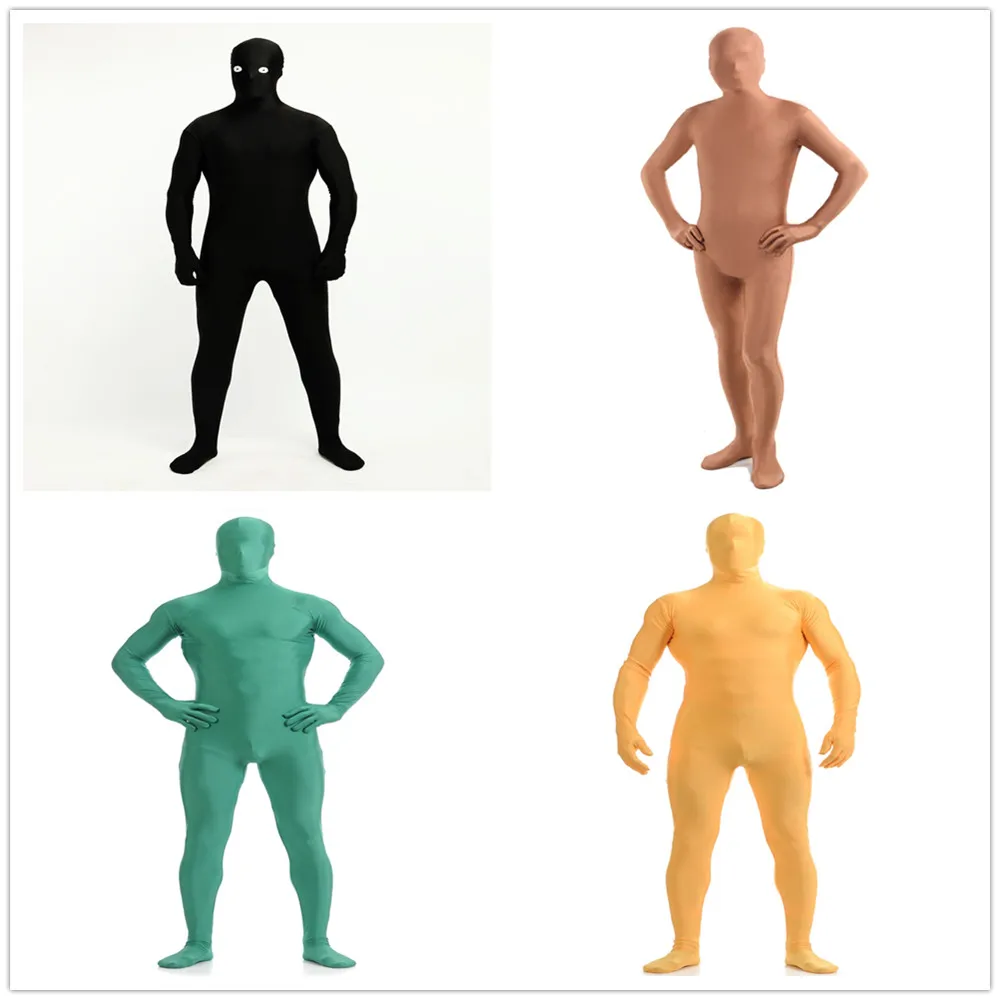  solid color zentai suit costume halloween costumes