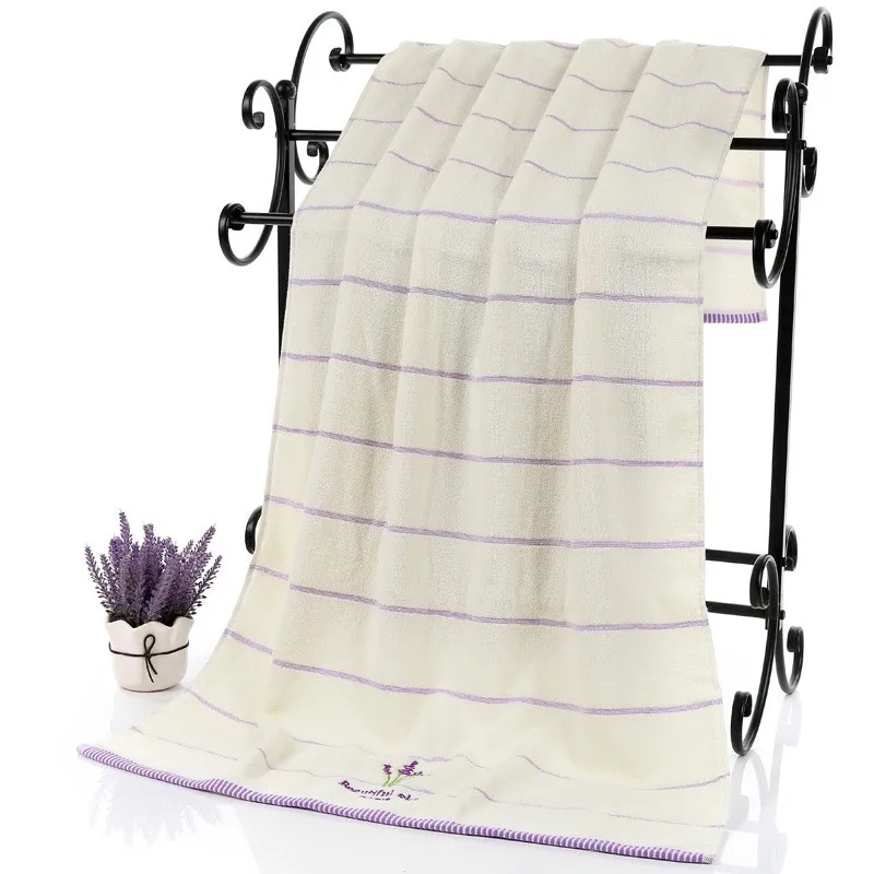 Luxury White Lavender Fabric Bath Towels Set for Adults and Children, Face Towel for Bathroom, 1PC, 2PCs, High Quality, New