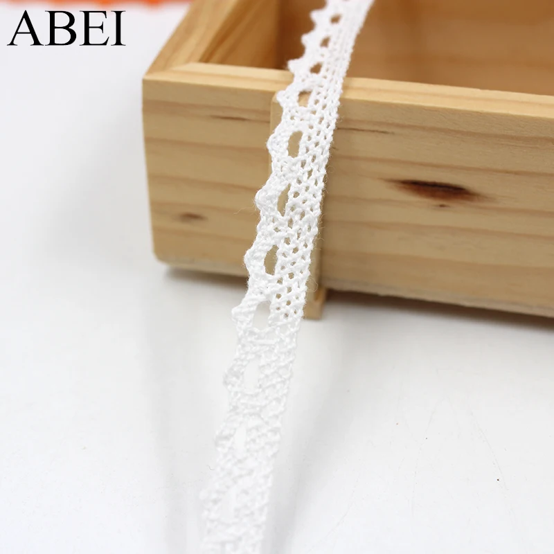 10 yards/lot 100% Bordi In Pizzo di Cotone per I Vestiti A Casa Texile Abbellimento Nastro di Cotone per il Regalo di Nozze Box Scrapbooking decori