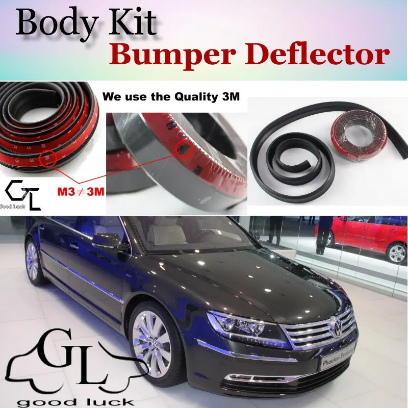 Bumper Lip Deflector Lips For Volkswagen VW Phaeton Front Spoiler Skirt For TopGear Friends Car Tuning / Body Kit / Strip