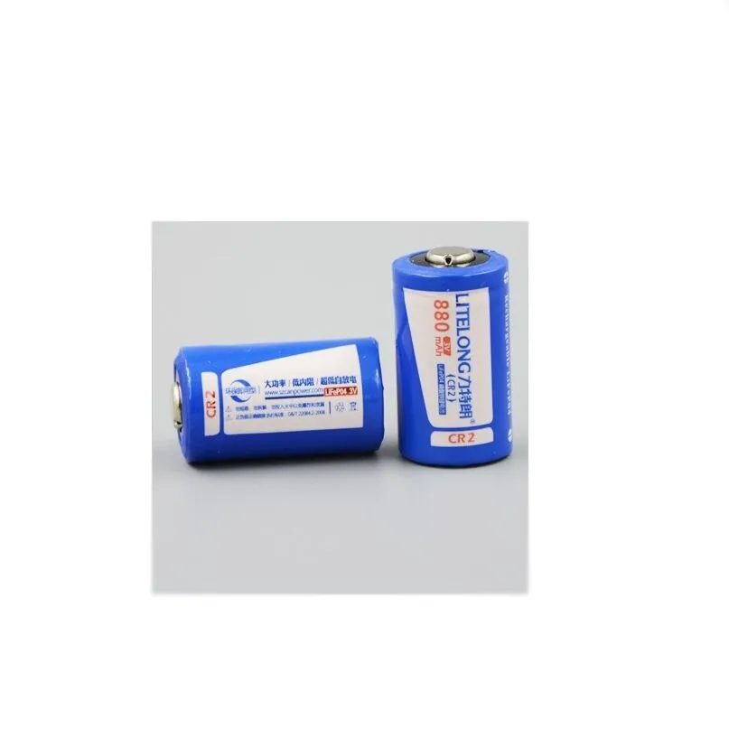 2pcs 880mAh 3v CR2 rechargeable LiFePO4 battery lithium battery with charger