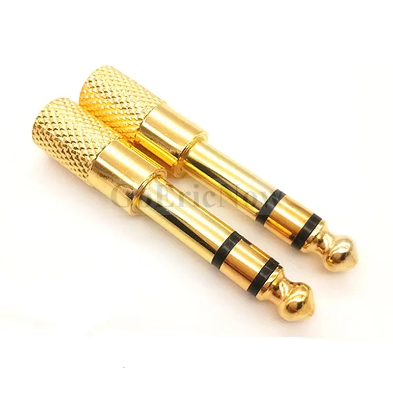 1 قطعة جاك 6.5 6.35 مللي متر ذكر التوصيل إلى 3.5 مللي متر موصل سالب مضخم ضوت سماعات الأذن محول الصوت ميكروفون AUX 6.3 3.5 مللي متر محول #3