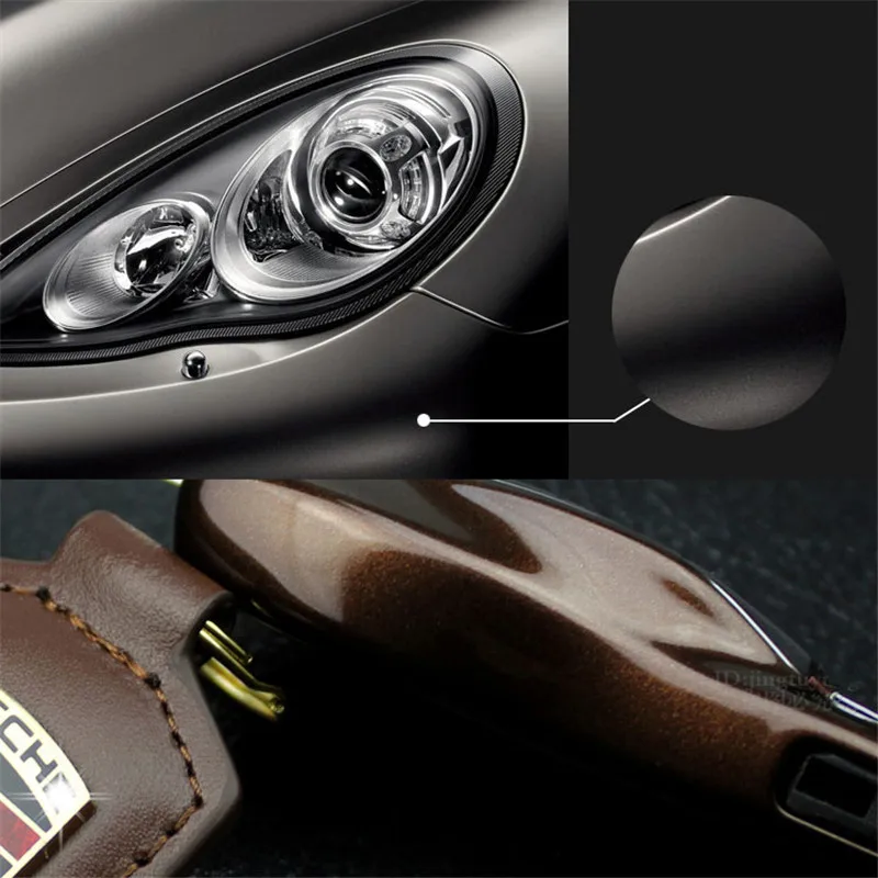 Lila FOB Remote Key Case Schlüssel Cover Geändert Schlüssel Shell Ersetzen für Porsche Cayenne Macan 911 Carrera Boxster Cayman Panamera