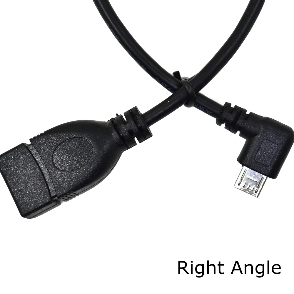 20 см 90 градусов правый, левый, вверх и вниз Угловой Micro USB 3. 0 5Pin штекер-USB 2,0 A гнездовой удлинитель адаптер OTG кабель