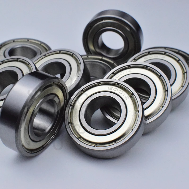 6001ZZ 12*28*8(mm) 10PieceS bearing ABEC-5 metal sealing type 6001 6001Z 6001ZZ chrome steel deep groove bearing