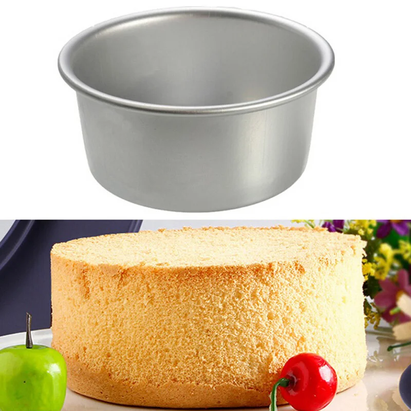 6 Inch Aluminium Alloy Carbon Steel Removable Bottom Cake Pans Round Heart Square Cake Mold Non-Stick Baking Pans