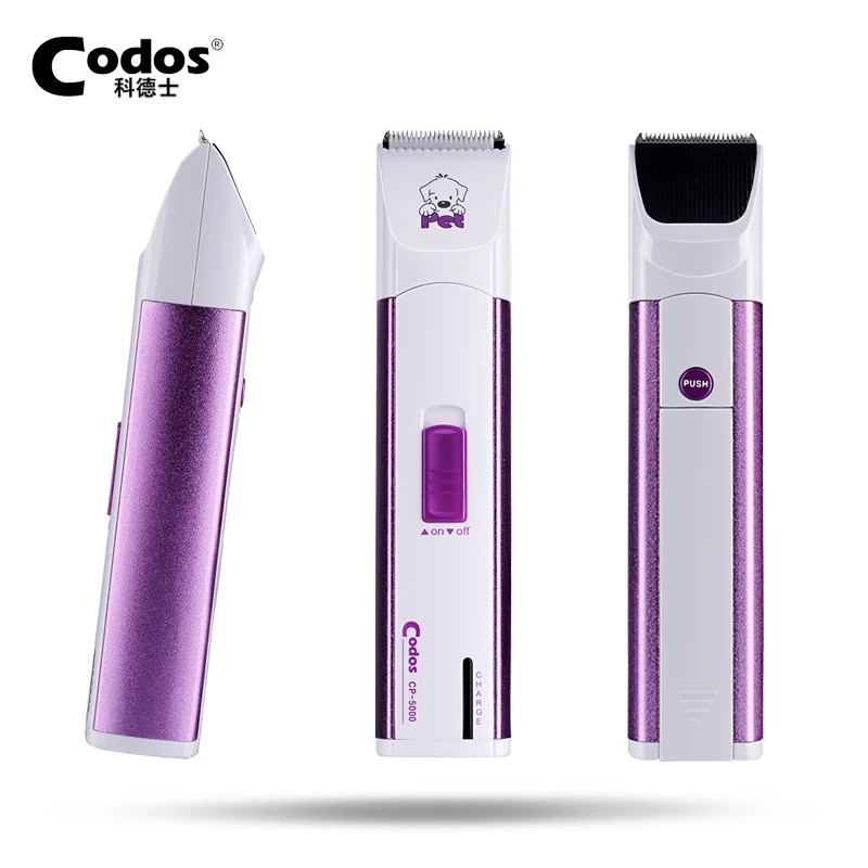 

Codos CP-5000 Professional Electric Dog Part trimmer Rechargeable Pet Shaver Grooming Dog Face Ears and Foot Clipper