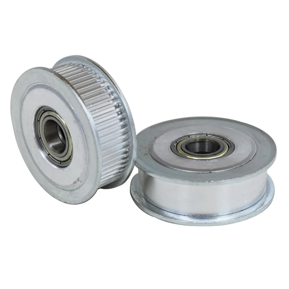 40T 50T 60T MXL Timing Idler Pulley 5/6/7/8/10/12/15mm Bore 7mm/11mm Width Bearing Pulley With/Without Teeth for MXL Belt