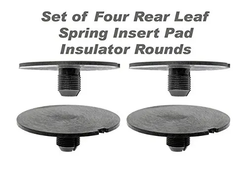 

Rear Leaf Spring Plastic Insert Pad Spacer Insulator Round Set Of 4 Fits 1998-2011 Chevy GMC Trucks (Replaces GM 20870046)