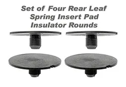 Rear Leaf Spring Plastic Insert Pad Spacer Insulator Round Set Of 4 Fits 1998-2011 Chevy GMC Trucks (Replaces GM 20870046)