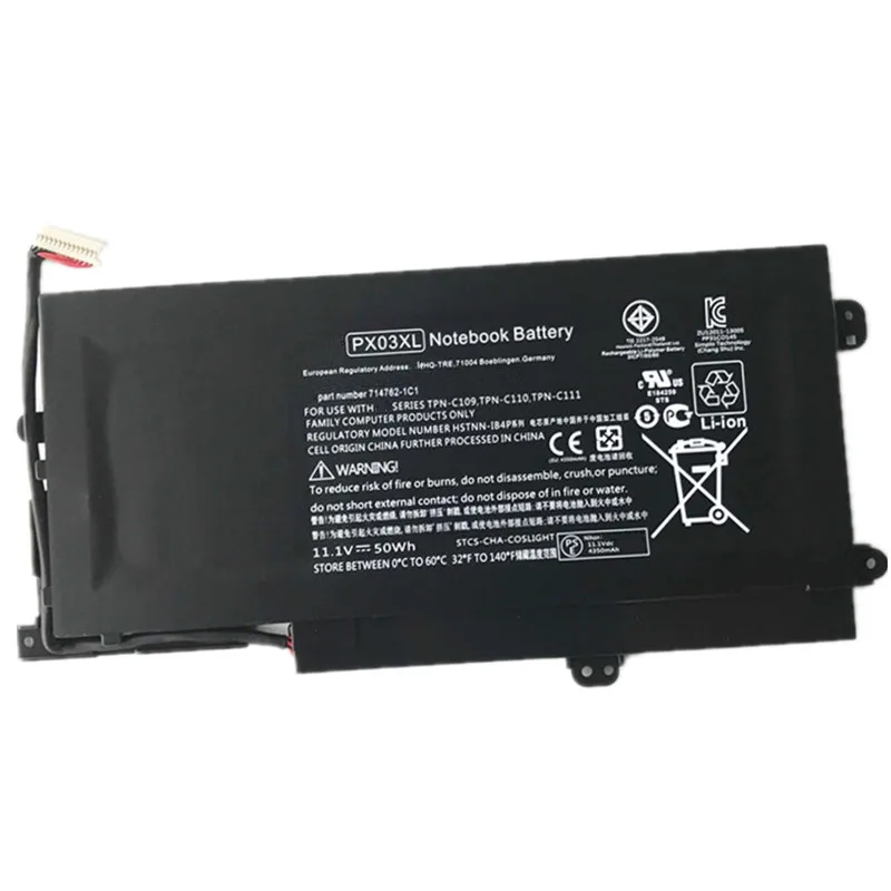 7XINbox 11.1V 50wh Original PX03XL Laptop Battery For HP ENVY 14 Sleekbook HSTNN-LB4P TPN-C110 714762-2C1