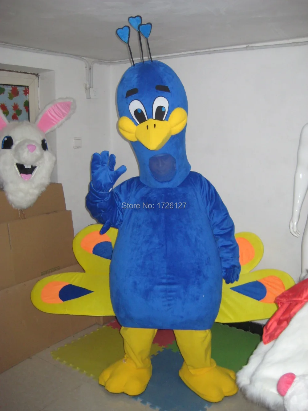 mascot peacock mascot Costume Bird Mascotte Mascota Stage cartoon character Performance Costume Party Canival Cosply Outfit