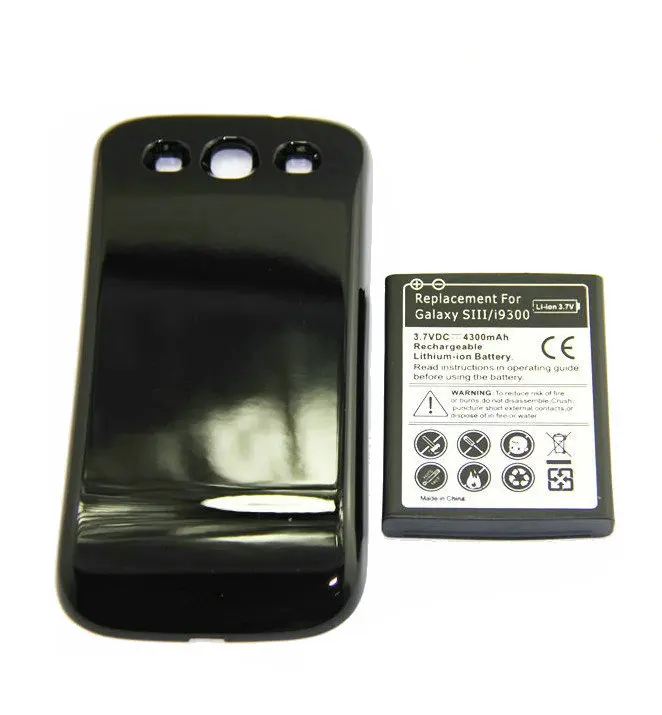 1x 4300mAh EB-L1G6LLU Extended Battery +   Cover For Samsung Galaxy S3 III S 3 i9300 I9308 I9305 L710 i747 i535 T999 batteries