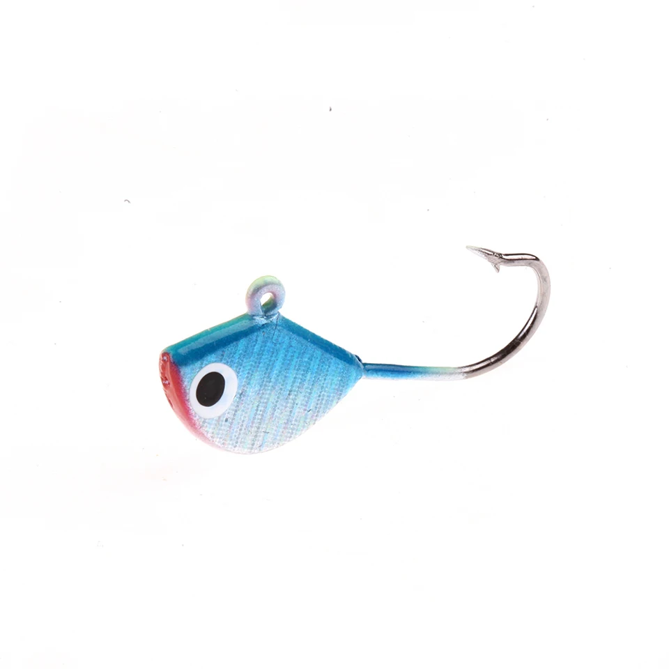 4PCS/Lot Winter Fishing Lure Ice Fishing Jig Bait 2.5cm 2.3g Mini Metal Fish Lead Head Hook Bait Fishing Tackle image 4