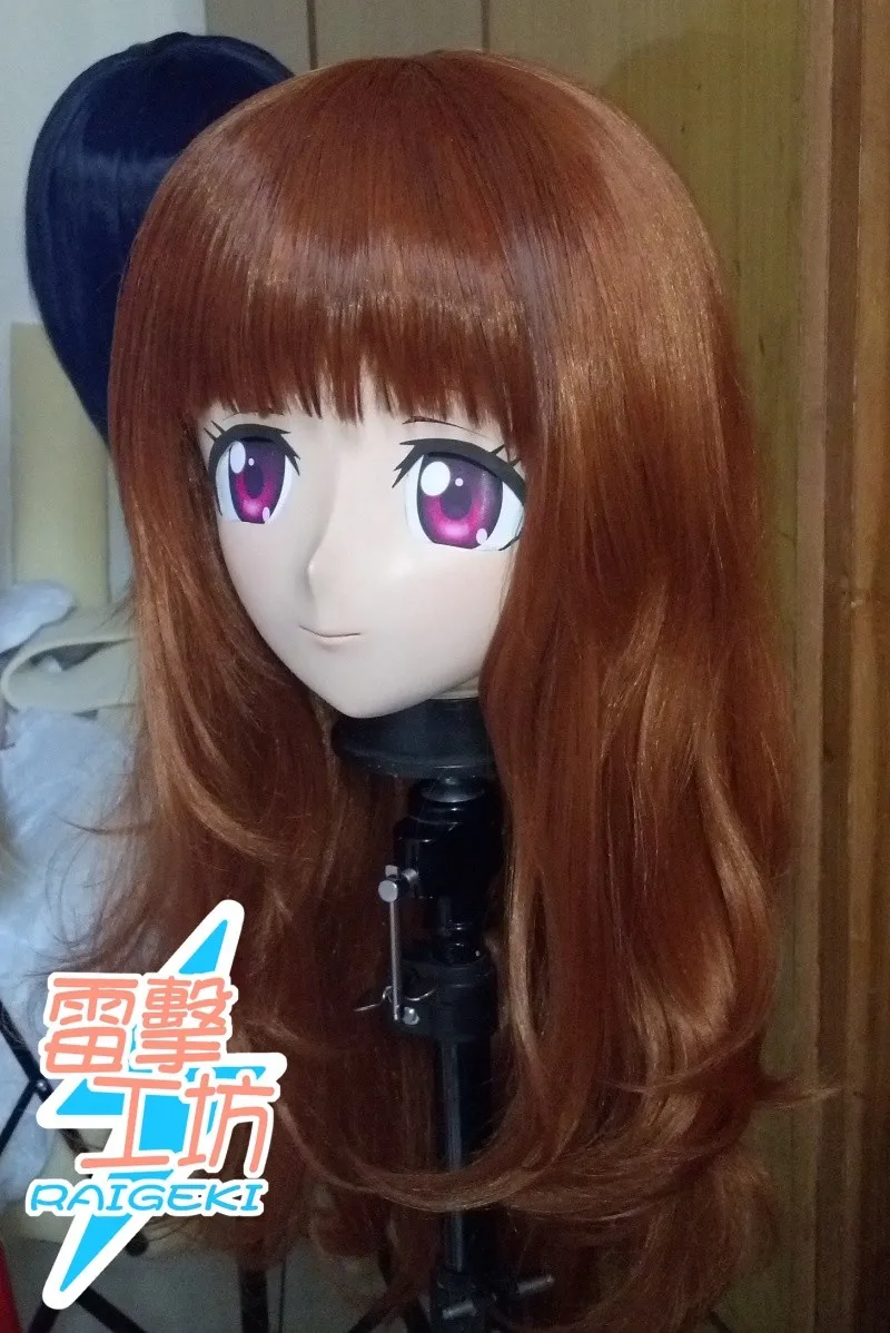 (KM91914)Top Quality Handmade Female Resin Full Face Cosplay Mask Kigurumi Crossdresser Doll