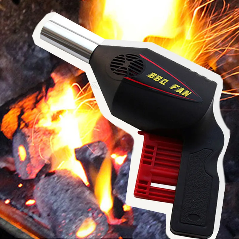 NEW Useful BBQ Fan Air Blower Barbecue Tools Pressing Fire Bellows Portable Fan -30