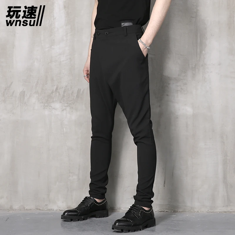 M-6XL!  Big yards men's trouse  summer pants harem pants male personality boot cut jeans men's clothing big long trousers