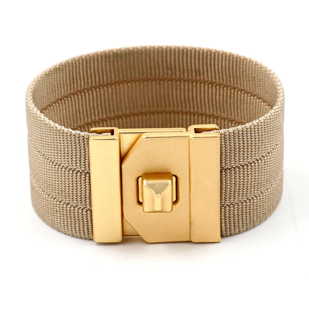 TOTABC New Color Ribbon Wide Female Bracelets & Bangles  Genuine Leather Bracelets For Women Christmas Jewelry Gifts