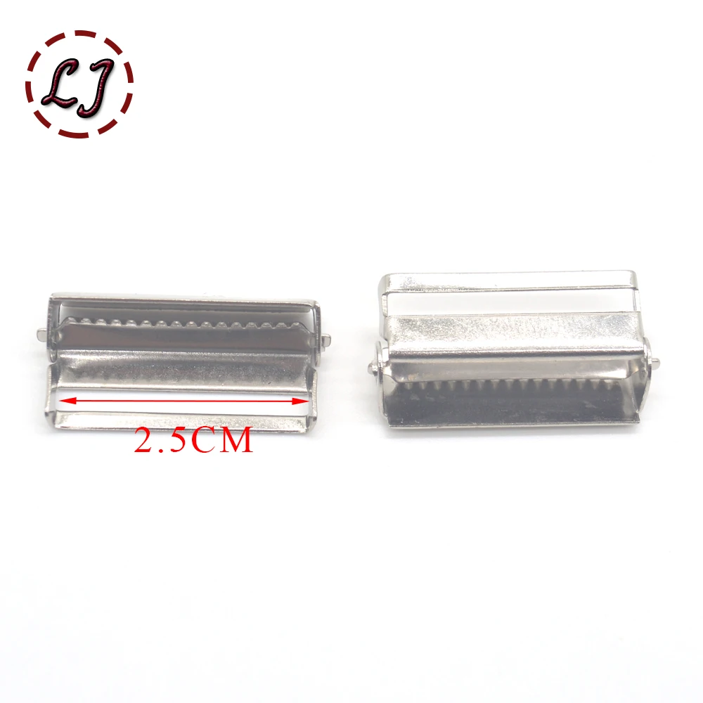 20pcs/lot silver metal Adjustable Buckles button for cowboy rompers Braces skirt garment sewing accessories DIY scrapbook