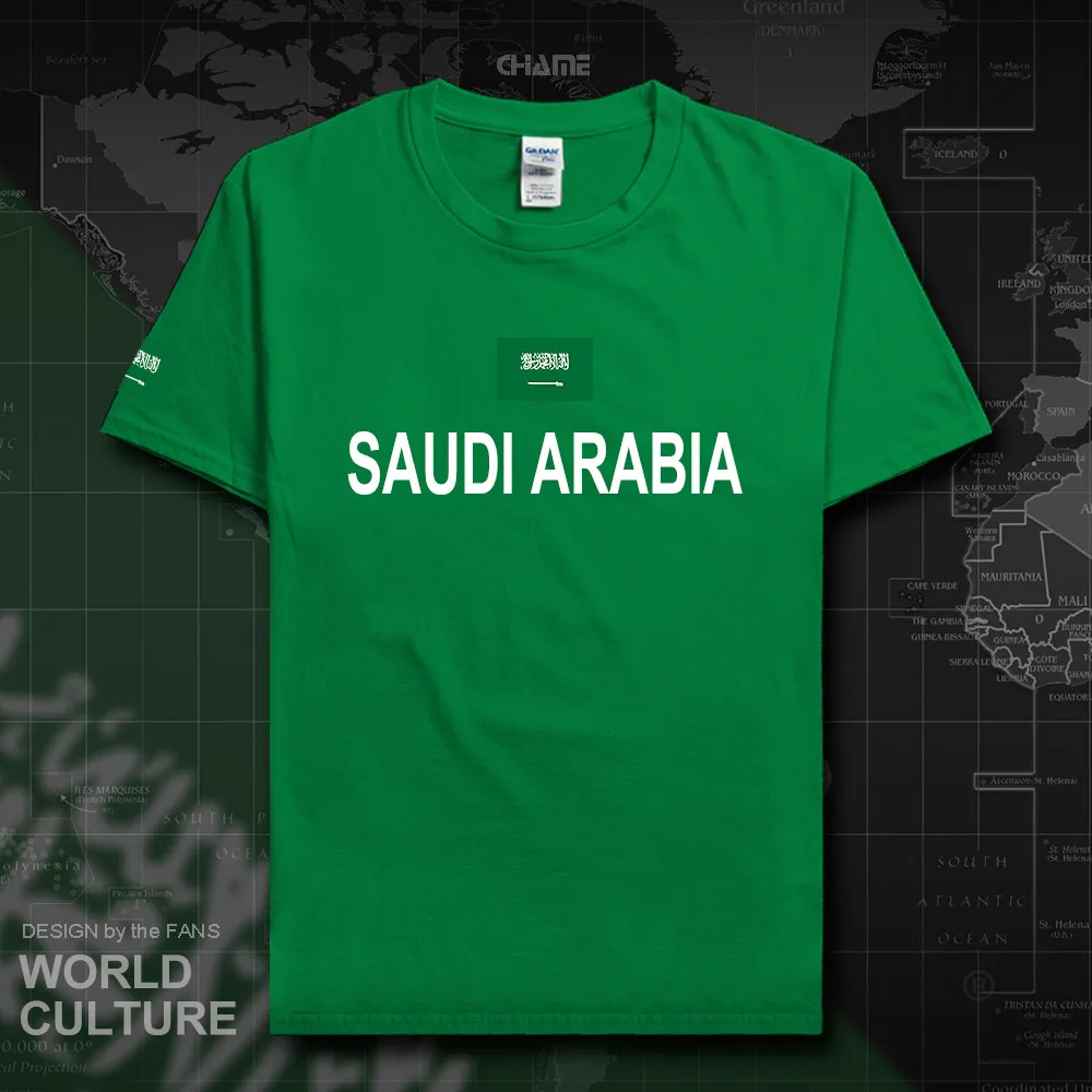 Saudi Arabia t shirts man 2019 t-shirts 100% cotton nation team tshirt cotton meeting fans streetwear fitness Saudi Arabian SA