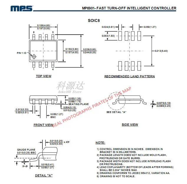 10 قطعة/الوحدة MP6901DS-LF-Z MP6901 MP6901DS SOIC8 في الأسهم