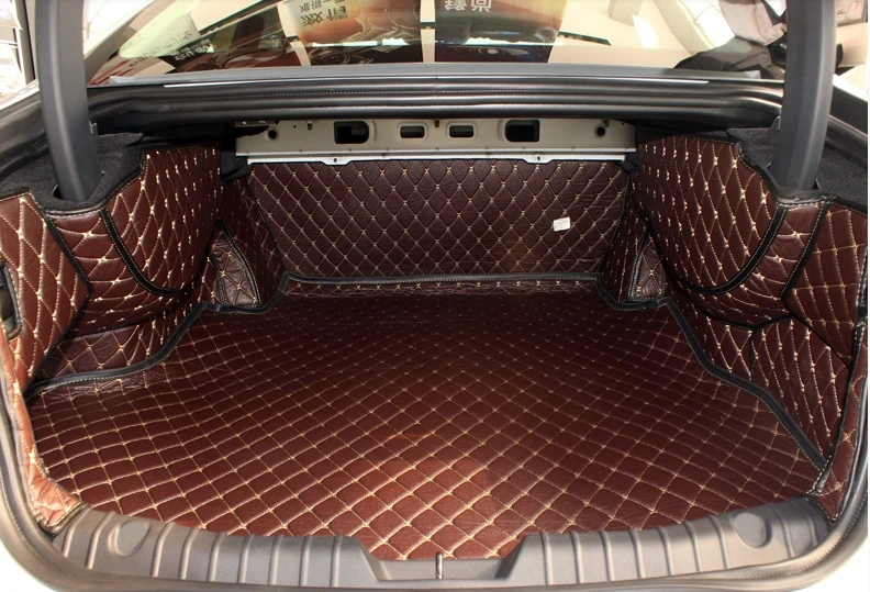 High quality! Special car trunk mats for Jaguar XF 2019-2016 waterproof cargo liner mat boot carpets for XF 2018,Free shipping