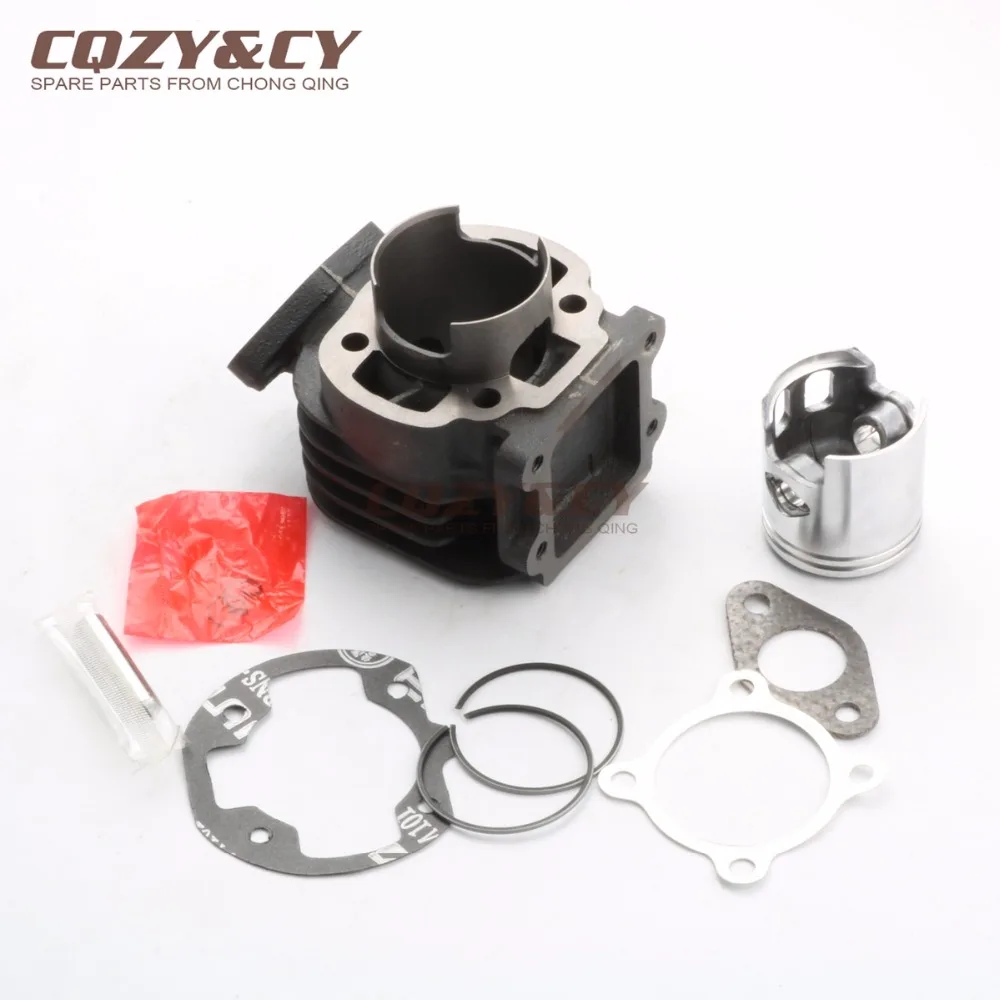 47mm / 10mm 70cc Big Bore Cylinder Kit & Cylinder Head Cap for MBK Booster 50 Zoll 04-10 Rocket 50 Stunt 50 AC Stunt Naked 50 2T