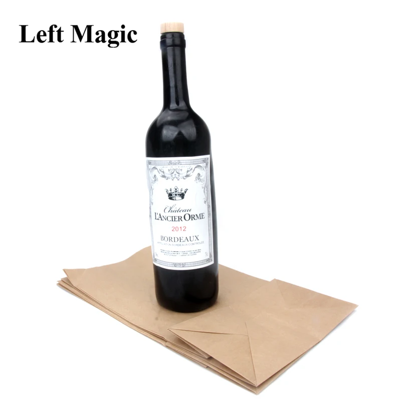 New Vanishing Champagne Bottle Magic Tricks Wine Bottle Stage Close Up Magic Props Gimmick Vanishing Wine Professionam