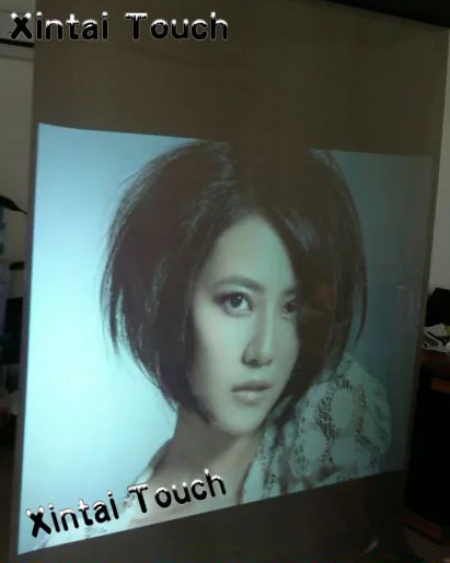 1.524m*2m Self adhesive white screen film,best resolution rear projection screen foil for window shop advertising