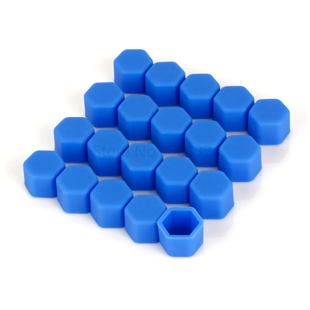 New Arrival 20pcs Silicone 17/19/21mm Car Bolt Caps Wheel Nuts Covers Practical Hub Screw Cap Protector Car-styling