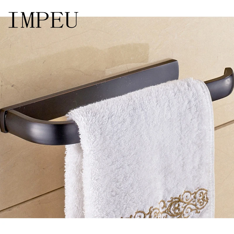 Contemporary Simplicity Towel Ring for Bathroom / Home / Hotel / Motel, Designer Collection, Classic Black