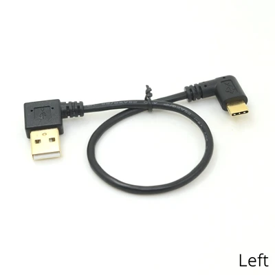 고속 충전 C타입 USB 케이블, 90 도 벤드 게임 충전 케이블, 안드로이드 휴대폰 충전기, 90 각도 C타입 데이터 코드, 25cm